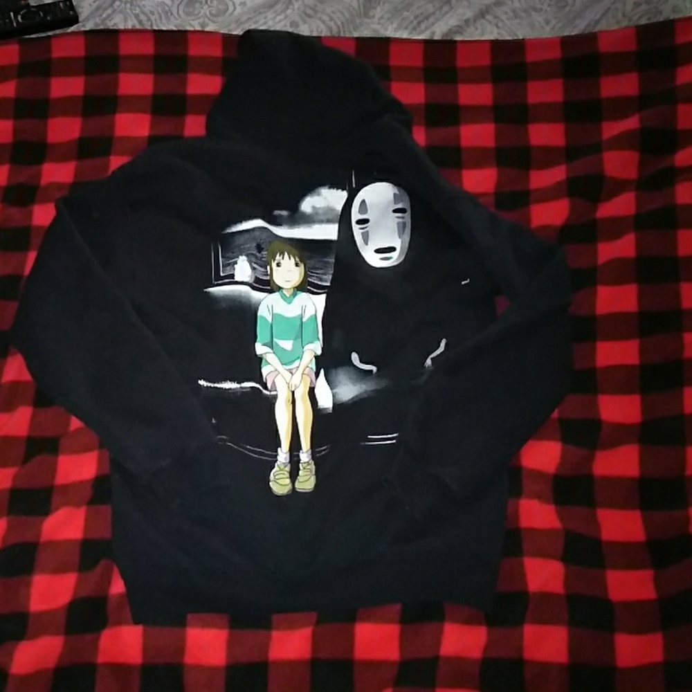 Hot Topic Spirited Away zip up hoodie size small